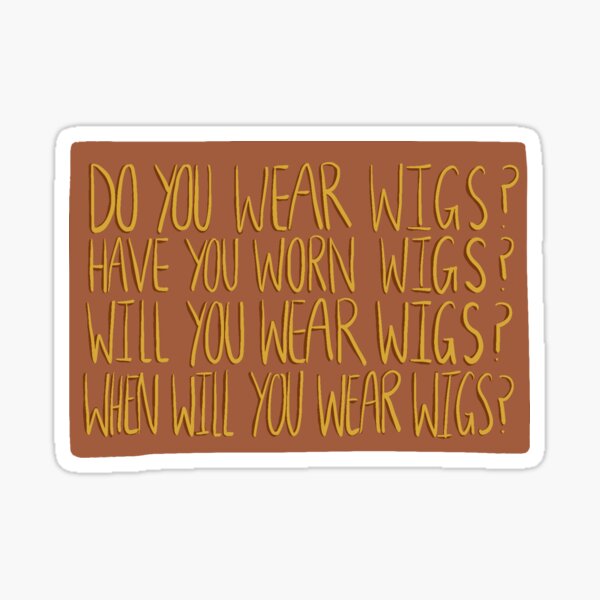 "Elijah wood wigs interview" Sticker for Sale by Sondersquid Redbubble