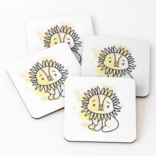 Item preview, baby Lion line art  designed and sold by Gaynor Burrows.