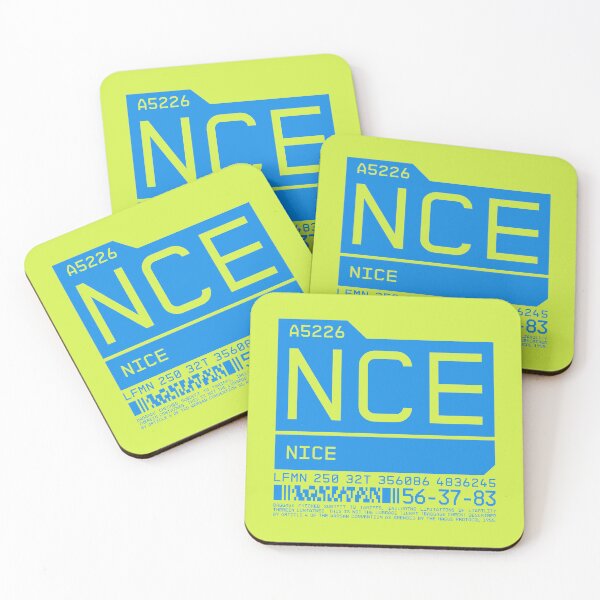 Artikelvorschau, Luggage Tag C - NCE Nice France entworfen und verkauft von VoodooCircus.