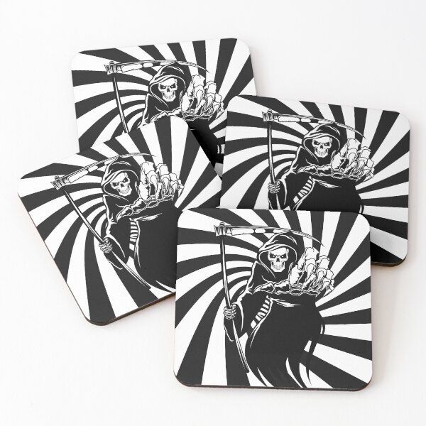 Item preview,  1980s Black and White The Grim Reaper Death  designed and sold by deadlyfilms79.