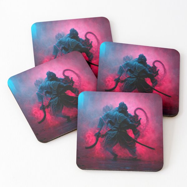 Item preview, Samurai Neon Fight designed and sold by DarkAgeArt.