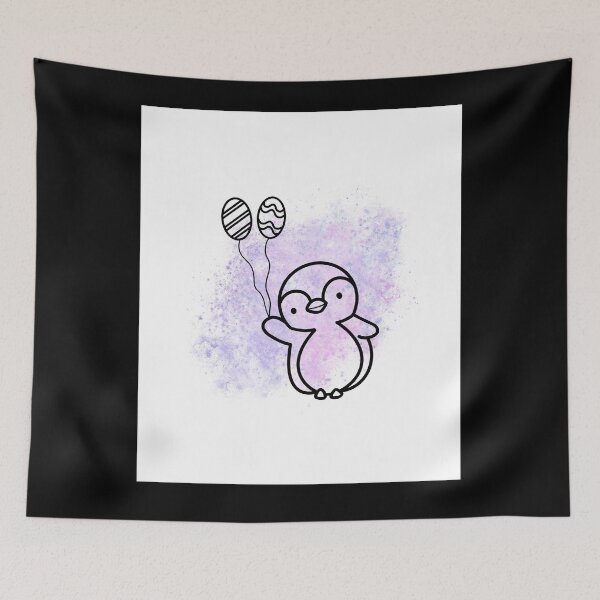 Item preview, baby Penguin line art  designed and sold by Gaynor Burrows.