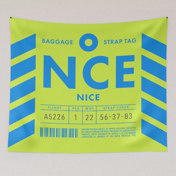 Item preview, Luggage Tag D - NCE Nice France designed and sold by VoodooCircus.