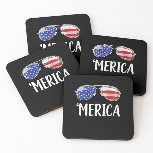 Item preview, Merica Sunglasses 4th Of July Boys Girls Men Women Usa Flag   S Awesome Birthday  designed and sold by hupperkes.