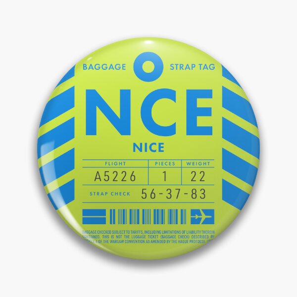 Item preview, Luggage Tag D - NCE Nice France designed and sold by VoodooCircus.