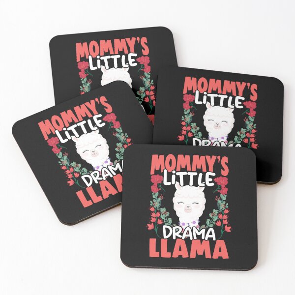 Item preview, Mommy's Little Funny Floral Animal Fans For Drama Llama Girl designed and sold by Nessshirts.