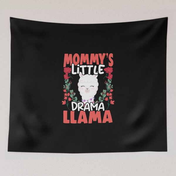Item preview, Mommy's Little Funny Floral Animal Fans For Drama Llama Girl designed and sold by Nessshirts.