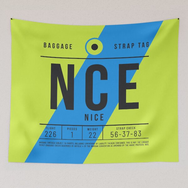 Item preview, Luggage Tag E - NCE Nice France designed and sold by VoodooCircus.