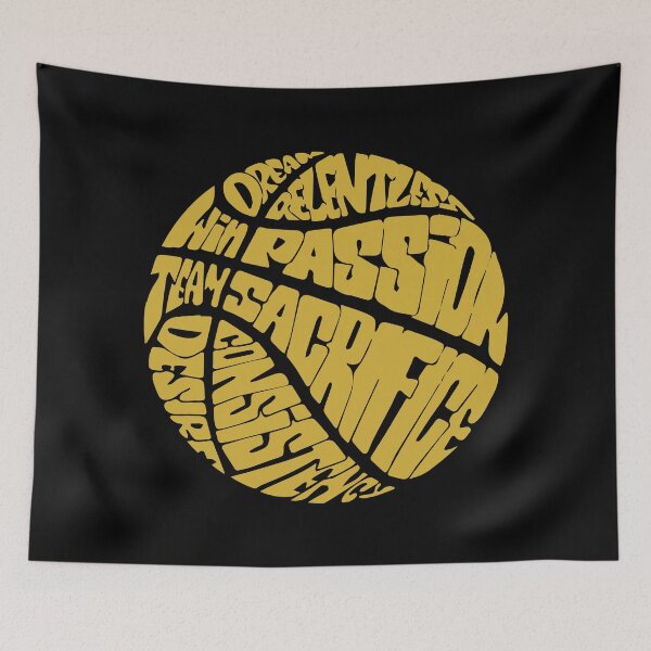 Item preview, Basketball , quote, Win, Dream, Team, desire, Consistency, Passion, Relentless, Gold Color, (B) designed and sold by Vaccine159.