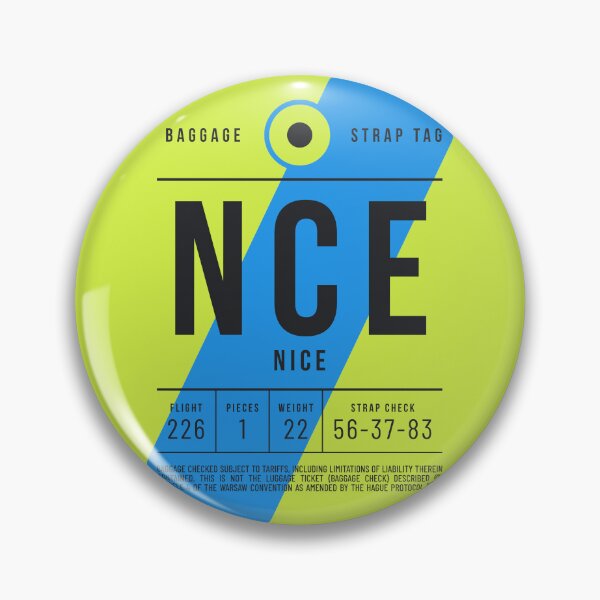 Item preview, Luggage Tag E - NCE Nice France designed and sold by VoodooCircus.