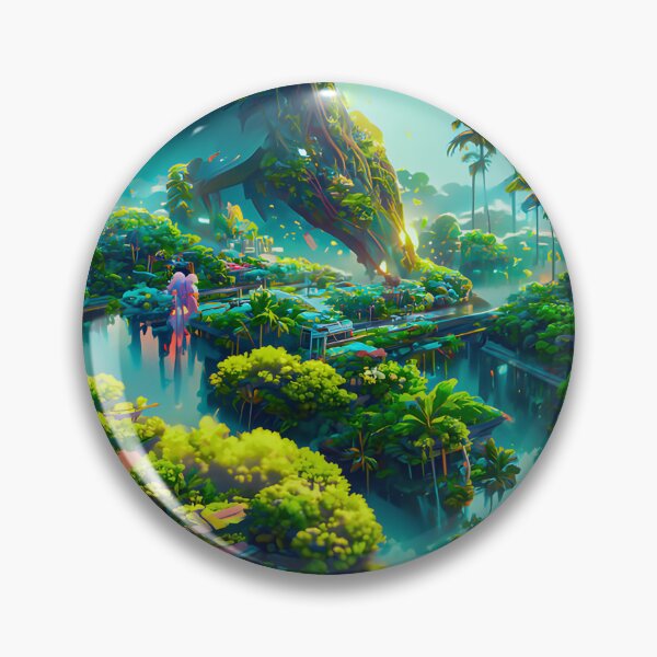 Item preview, Futuristic Anime Landscape designed and sold by amyr-aia.