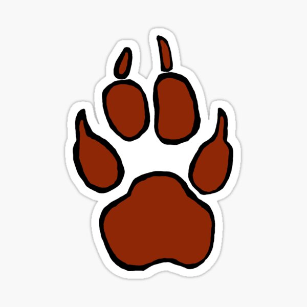 "Coyote Paw Print" Sticker for Sale by sjeckert Redbubble