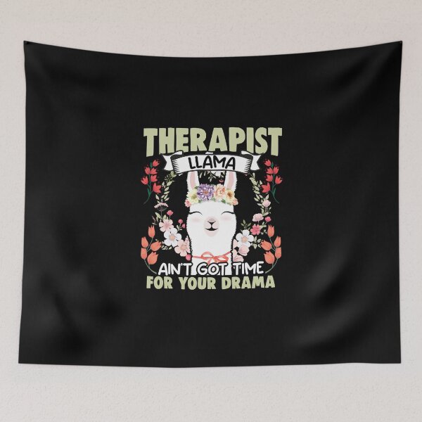 Item preview, Funny Floral Llama Humor For A Flower Animal Lover Therapist designed and sold by Nessshirts.