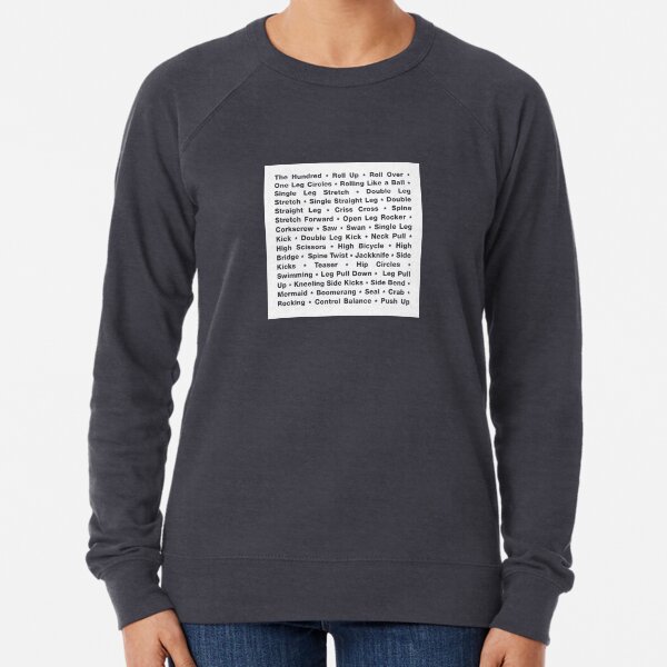 The Classical Pilates Repertoire Lightweight Sweatshirt