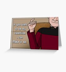 Make it so, Valentine Greeting Card