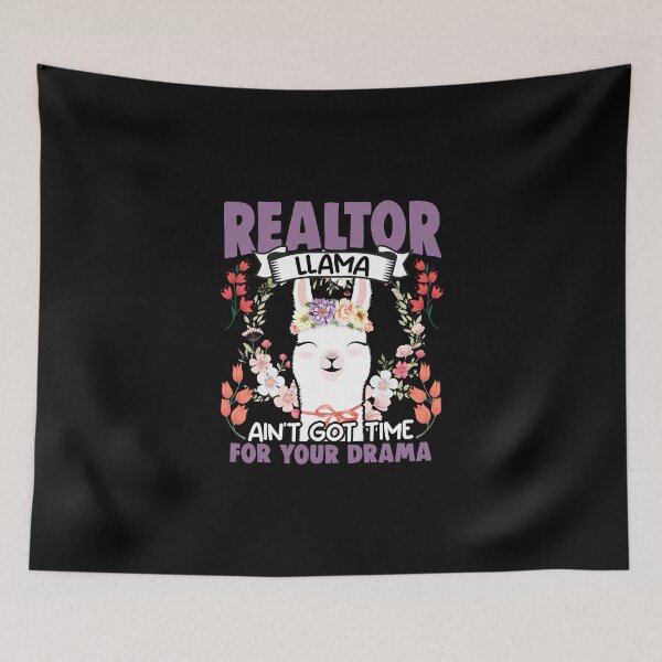 Item preview, Funny Floral Llama Humor For A Flower Animal Lover Realtor designed and sold by Nessshirts.