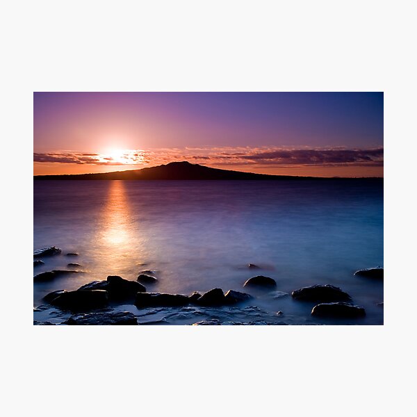 Rangitoto at Dawn Photographic Print