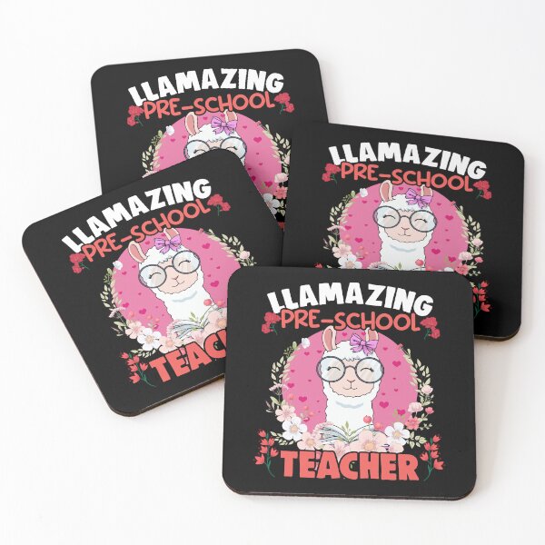 Item preview, Funny Floral Llama Humor For A Llamazing Pre-School Teacher designed and sold by Nessshirts.