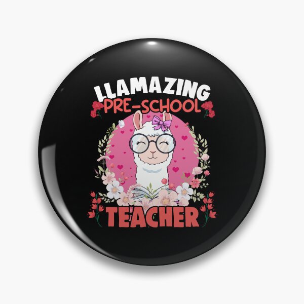 Item preview, Funny Floral Llama Humor For A Llamazing Pre-School Teacher designed and sold by Nessshirts.