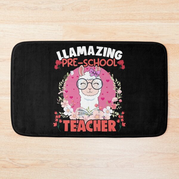 Item preview, Funny Floral Llama Humor For A Llamazing Pre-School Teacher designed and sold by Nessshirts.