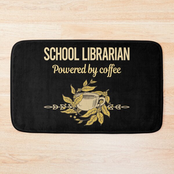 Item preview, Powered By Coffee School Librarian designed and sold by trinayolkcelia.