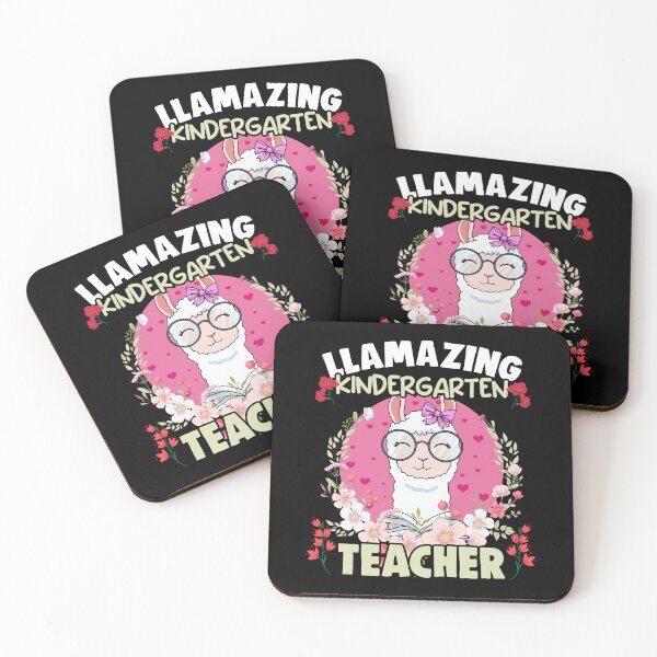 Item preview, Funny Floral Llama Humor For Llamazing Kindergarten Teacher designed and sold by Nessshirts.