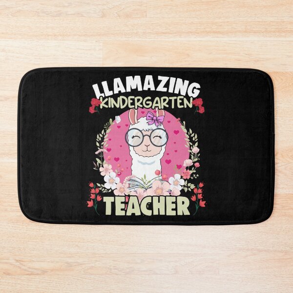 Item preview, Funny Floral Llama Humor For Llamazing Kindergarten Teacher designed and sold by Nessshirts.