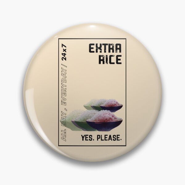 Item preview, EXTRA RICE YES PLEASE GRAPHIC DESIGN designed and sold by aydapadi.