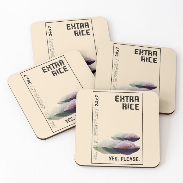 Item preview, EXTRA RICE YES PLEASE GRAPHIC DESIGN designed and sold by aydapadi.