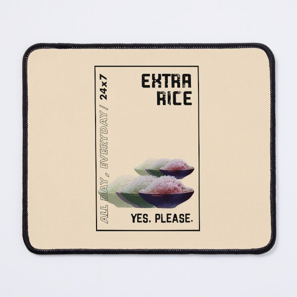 Item preview, EXTRA RICE YES PLEASE GRAPHIC DESIGN designed and sold by aydapadi.