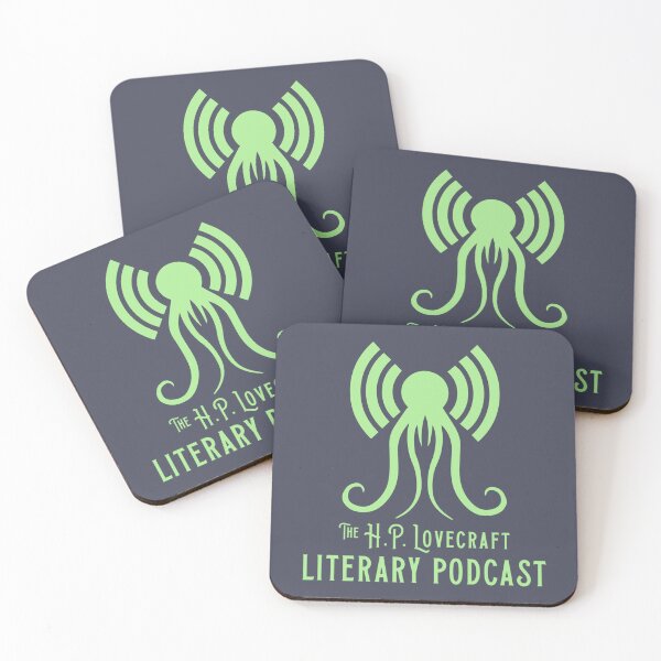 Item preview, The H.P. Lovecraft Literary Podcast Logo and Title - Green designed and sold by WitchHouseMedia.