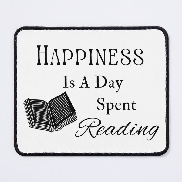Item preview, Happiness Is A Day Spent Reading - Black Text designed and sold by TheKnightWriter.