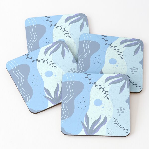 Item preview, Blue and Light Blue Abstract Shapes designed and sold by HikaryChan.