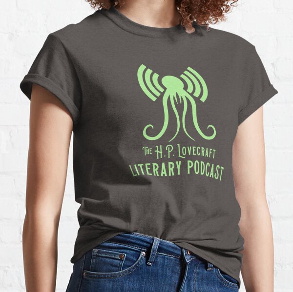Item preview, The H.P. Lovecraft Literary Podcast Logo and Title - Green designed and sold by WitchHouseMedia.
