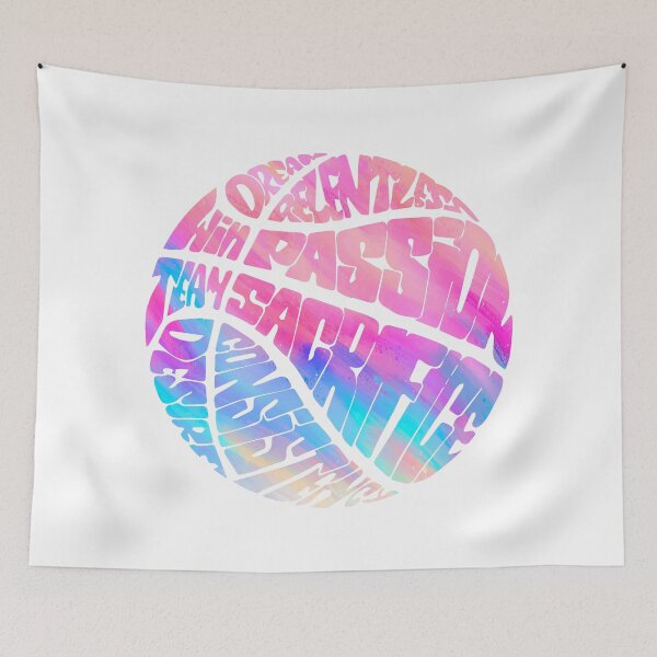 Item preview, Basketball , quote, Win, Dream, Team, desire, Consistency, Passion, Relentless, Colorfull, (W) designed and sold by Vaccine159.