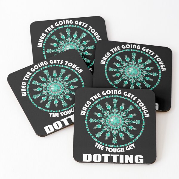 Item preview, Tough Get Dotting - Aquamarine designed and sold by DavidB2408.