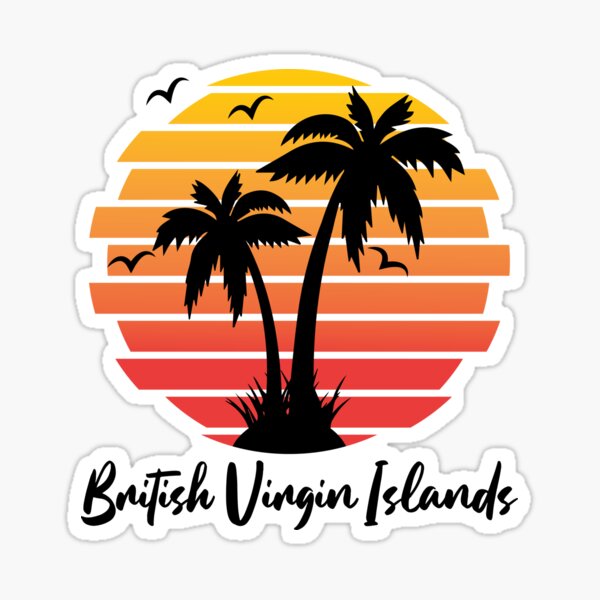 Aperçu de l'œuvre Scène tropicale ensoleillée des îles Vierges britanniques créée et vendue par IdentiTee Studios.