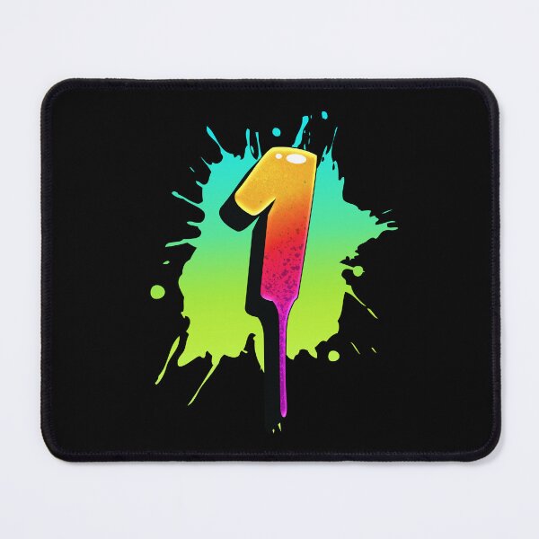 Item preview, Graffiti Number 1 Digit Colorful Paint Splash Style designed and sold by ToTheNextLetter.