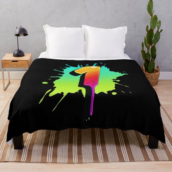 Item preview, Graffiti Number 1 Digit Colorful Paint Splash Style designed and sold by ToTheNextLetter.