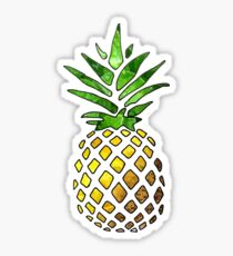 Pineapple Design on a Sunflower Sticker Sticker