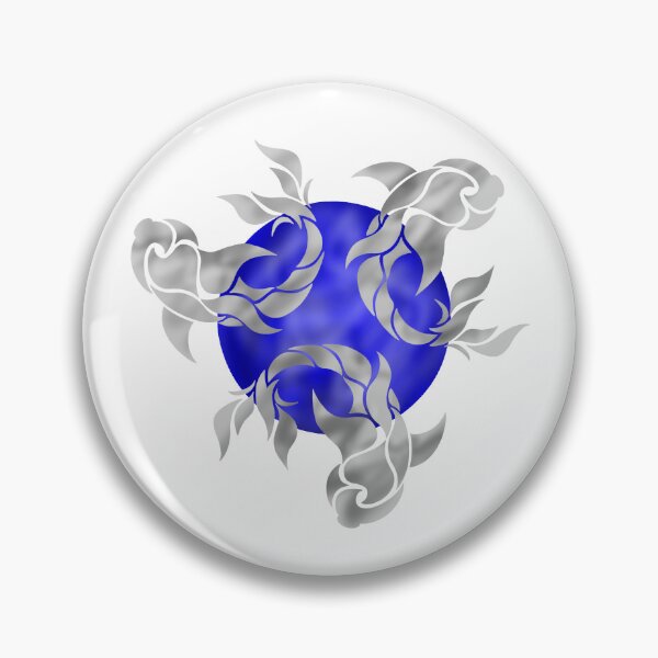 Item preview, Silver Pisces on Blue Circle designed and sold by octo-PS.