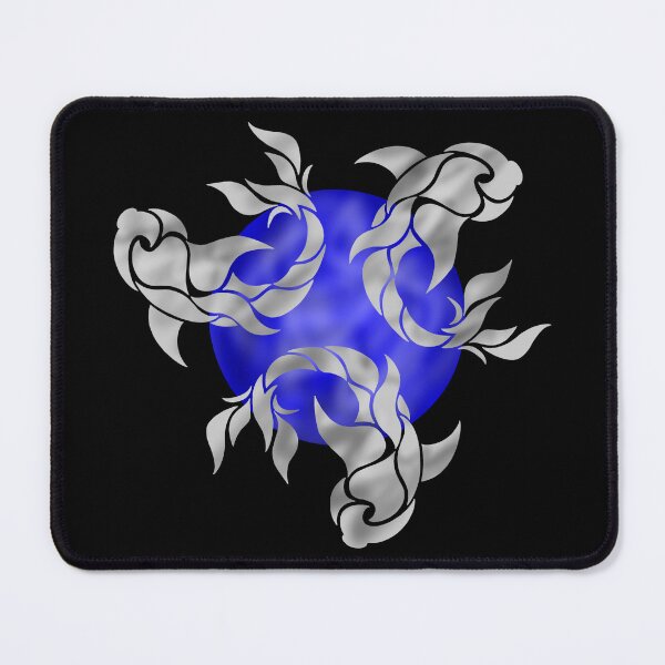 Item preview, Silver Pisces on Blue Circle designed and sold by octo-PS.