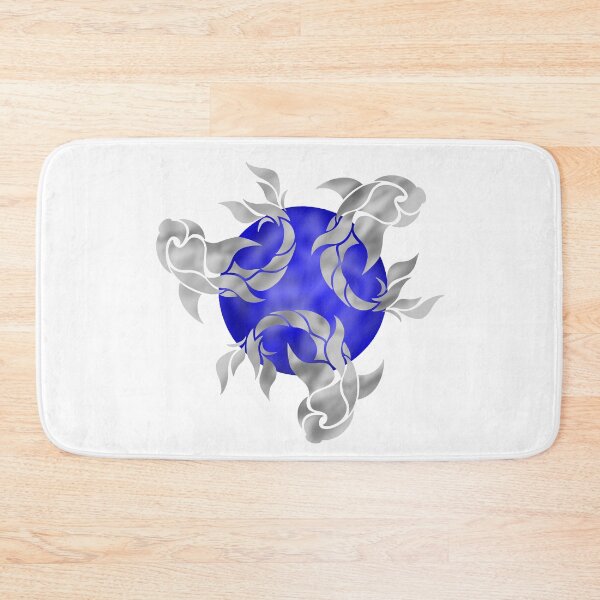 Item preview, Silver Pisces on Blue Circle designed and sold by octo-PS.
