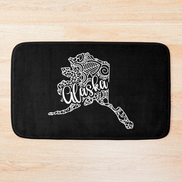 Item preview, Alaska Black And White Map designed and sold by OutcastBrain.