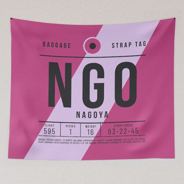Item preview, Luggage Tag E - NGO Nagoya Japan designed and sold by VoodooCircus.
