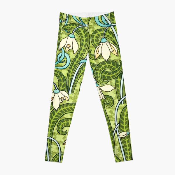 Snowdrop by Eugene Grasset Leggings