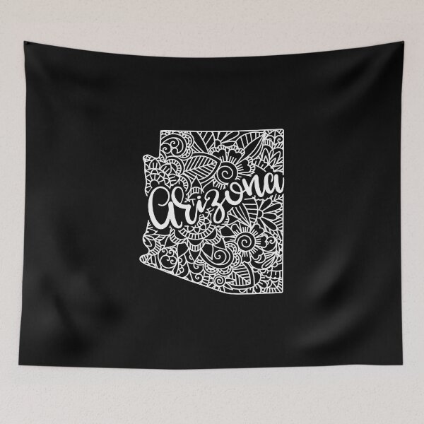 Item preview, Arizona Black And White Map designed and sold by OutcastBrain.