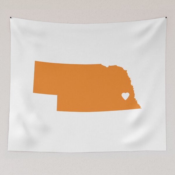 Item preview, Nebraska Love in Orange designed and sold by Maren Misner.