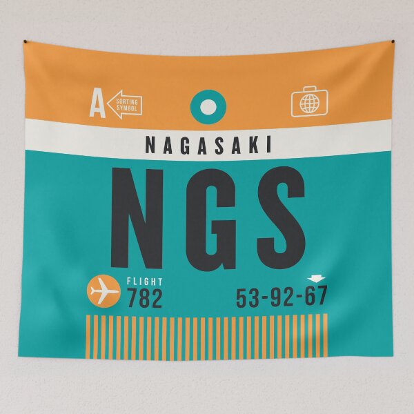 Item preview, Luggage Tag A - NGS Nagasaki Japan designed and sold by VoodooCircus.