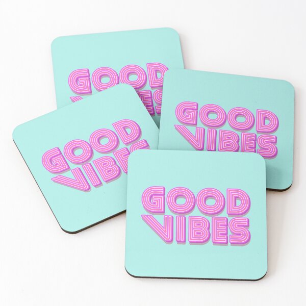 Item preview, Violet Red Stripes 3D Retro Vintage Sans Serif Display Typography Good Vibes Quotes designed and sold by Cawaiico.